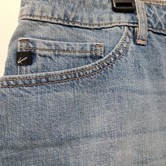 KanCan Denim High-Waisted Distressed Raw Hem Shorts Size 3XL Faded Blue NWT - Picture 13 of 16